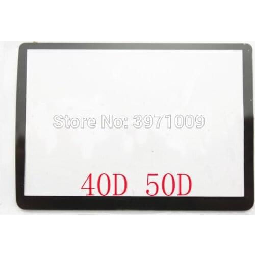 New For Canon EOS 40D 50D Outer TFT LCD Screen Display Window Glass + Adhesive tape