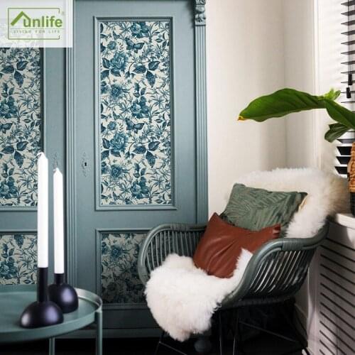 Court Rose Wallpaper Self-Adhesive Bedroom Cozy Waterproof Moisture-Proof Wall Sticker Wardrobe Stickers Furniture Renovation