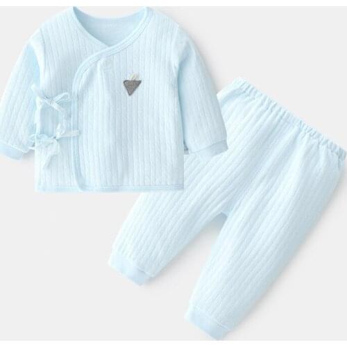 0-6M Newborn Clothes Pure Cotton Baby Sleepwear Long Sleeve Infant Bebes Clothes Set for Newborn Baby