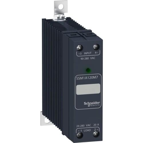 Single-phase Modular Solid-state Relay Rated Current 20A Output Voltage 24-280VAC, Control Voltage 4-32VDC