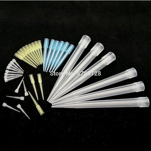 Lab 10ul 200ul 1000ul 5ml 10ml PP Plastic Pipette Tips For Microbiological Test Pipettor Tips/ Disposable Pipette Tip