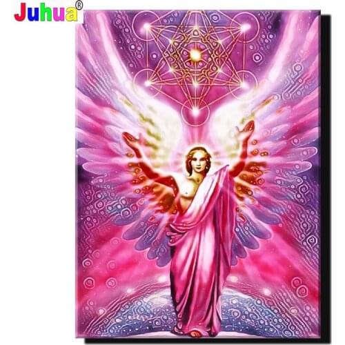 Full Diamond Painting Pink Angel Cross Stitch DIY Bead Embroidery Diamond Art New sale Handwork Mosaic Cross Stitch Kits Hobby