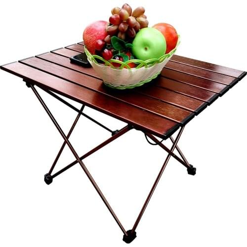 Camping Folding Table Aluminum Alloy Portable BBQ Desk Foldable Outdoor Dinner Desk High Strength Aluminum Alloy For Garden