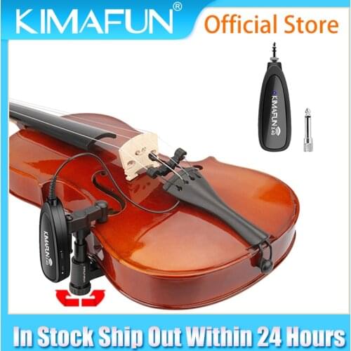 2.4G Professional Lapel Violin Condenser Microphone Music Instrument Microfone for Smartphone,Vlog Recording,Youtuber,PA Speaker