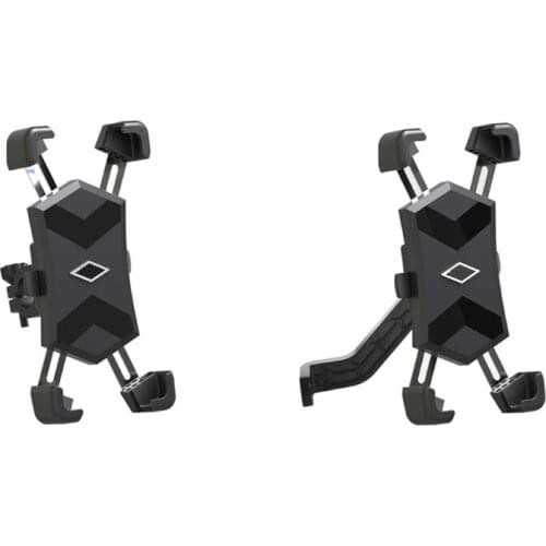 Adjustable Bike Scooter Phone Holder Universal Clip Mount Navigation Stand Shockproof Bicycle Bracket Attachment