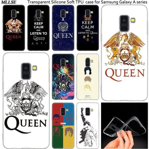 Hot Queen band Silicone Case For Samsung Galaxy A50 A30 A10 A40 A6 A8 Plus A20 E A5 A7 2018 2017 2016 Note 9 8 Fashion Cover