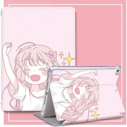 Cute Cartoon PU Cover for IPad Air 2 3 1 Mini 4 5 7.9 Case 2018 9.7 10.2 2019 Soft Funda Case for IPad 10.5 Case Pro 11 Case