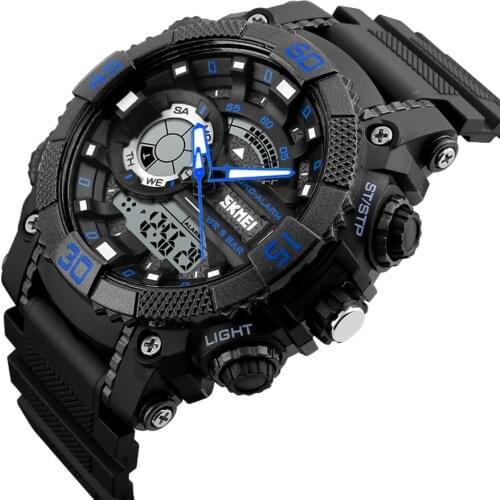 SKMEI zk30 Fashion Dial Sports Men Watch Men Electronic Quartz Digital Watch 50M Waterproof Wristwatches Relogio Masculino 1228