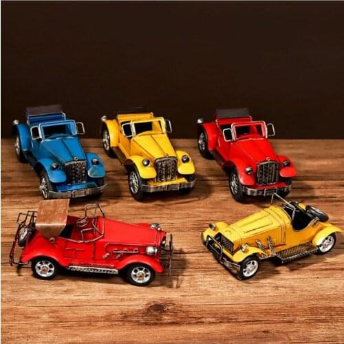 Mix Design Handmade Antique Car Mold Childhood Memory Metal Car Mould Metal Vintage Car Home Decoration