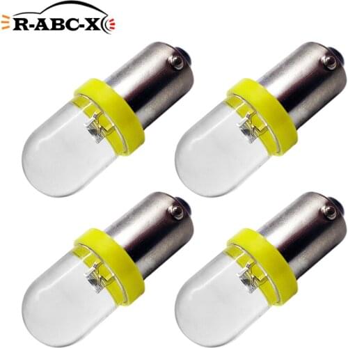 RUIANDSION 4X BA9S LED T4W Bulb F5 Decorative Lamp Equipment Signal Light Instrument Indicator Green White Yellow Red 120V 220V