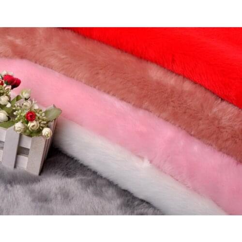 Good quality 160cm*50cm rabbit faux fur fabric,soft plush fabric,Warm and comfortable long fur material,DIY cloth
