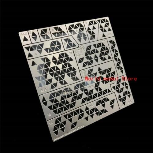 1/35 Triangle Digital Camouflage Stenciling Template Leakage Spray Model Tools AJ0035