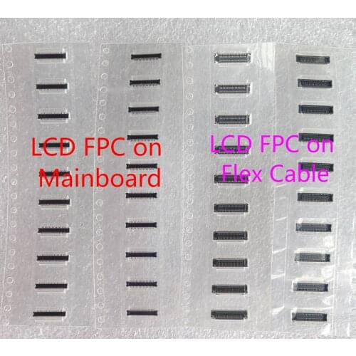 10PCS Original LCD Display FPC Connector For Samsung A10 A10S A12 A20 A20E A20S A30 A30S A31 A40 A40S A50 A50S A70 on Board/Flex