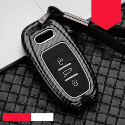 2020 Zinc Alloy Silicone Car Key Case Cover For A6L A4L Q5 A3 A4 B6 B7 B8 2017 2018 2018 Protection Shell Car Accessories