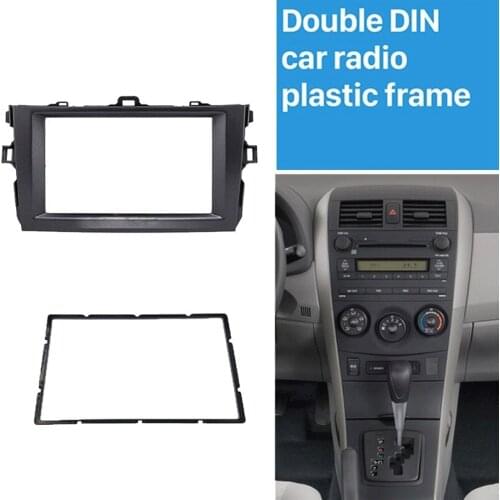 2Din Stereo Radio Fascia Plate Dash Panel Frame for Toyota Corolla 2008-2010