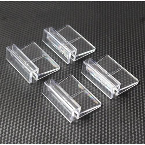 6/8mm Hot Sale Clear Aquarium Fish Tank Plastic Clips Glass Cover Support Holders Wholesale 4Pcs