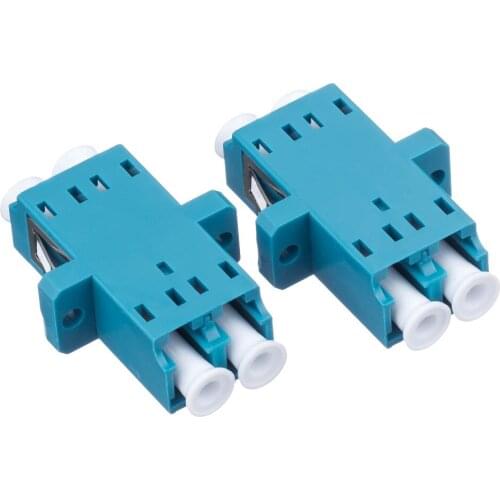 LC-LC DX SM Fiber Adapter Connector Duplex LC UPC Flange Connector FTTH Fiber Optic Adapter