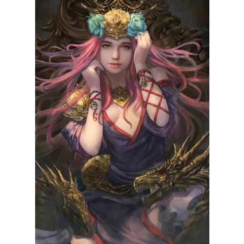 5D Diy Diamond Painting Kits Full Round With AB Drill Art Girl Portrait Diamond Embroidery Mosaic Embroidery Home Decor Gift New