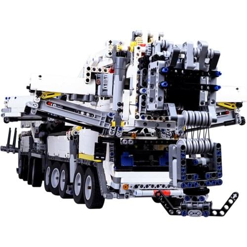 7692Pcs Moc High Level Small Particles Assembly Building Block RC Giant Crane Model Kit For Children Kids Toys - Dynamic Version