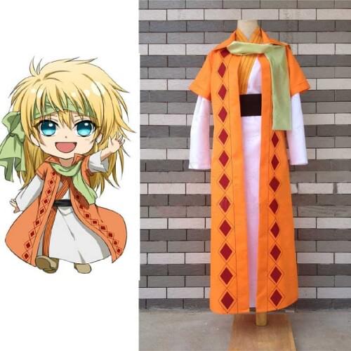 Akatsuki no Yona Zeno Fighting Clothes yellow dragon Cosplay Costume Custom Made
