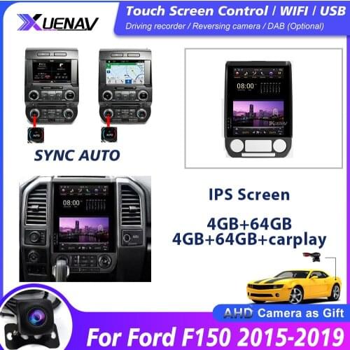 Car Radio Player For Ford F150 2015 2016 2017 2018 2019 car SYNC AUTO system GPS Navi radio Stereo Multimedia with carplay