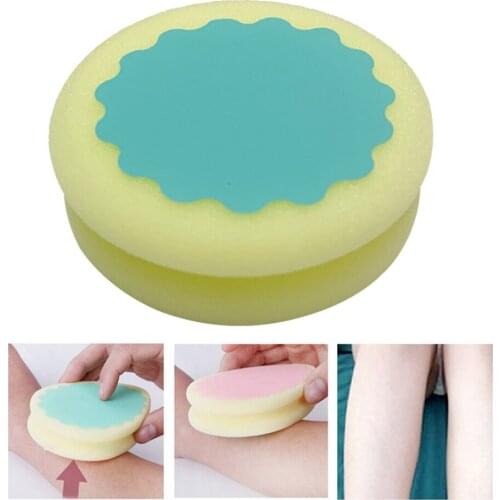 Painless Hair Removal Depilation Sponge Soft Body Leg Hair Removal Sponge Physical Lady Skin Care Dual Side Pad
