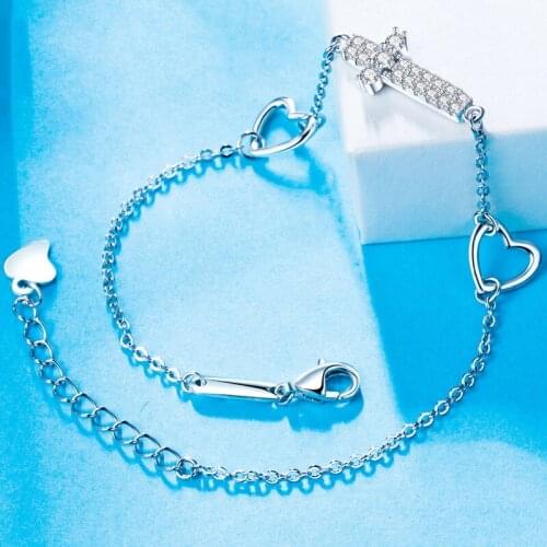 Fashion Bracelet For Women Genuine 925 Sterling Silver Bracelet Jewelry Accessories Anniversary Gift For Lady Party Decoration