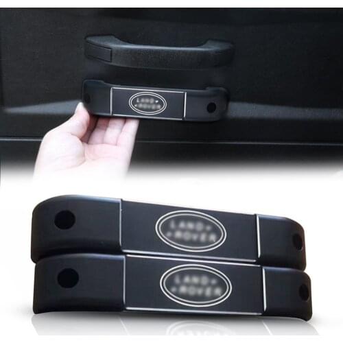 For Land Rover Defender 110 130 For Landrover 90 Car Interior Aluminum alloy black Door Handle Trim Accessories NEW