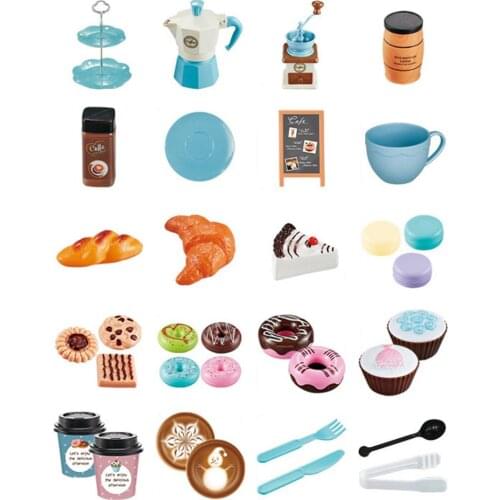 Play House Kitchen Toy Coffee Snack Afternoon Tea Set Childrens Play House Toys Kid Toys