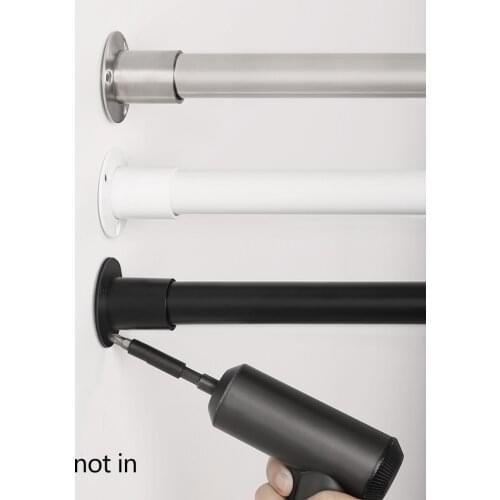 Quality 304 stainless steel Bathroom Shower Curtain Rod Retractable Clothes Bar Punch Curtains Rail130-180cm 150-220cm 170-270cm