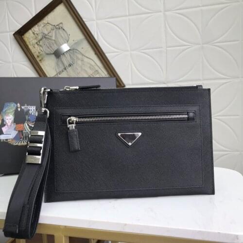 New leather men and women large-capacity fashion handbag messenger bag clutch