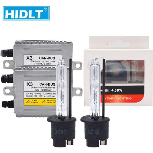 HIDLT 35W Car Light Xenon Canbus HID Kit DLT X3 No Error Canbus Ballast With Yeaky H1 H7 H11 9005 9006 D2H Auto Headlamp Bulbs