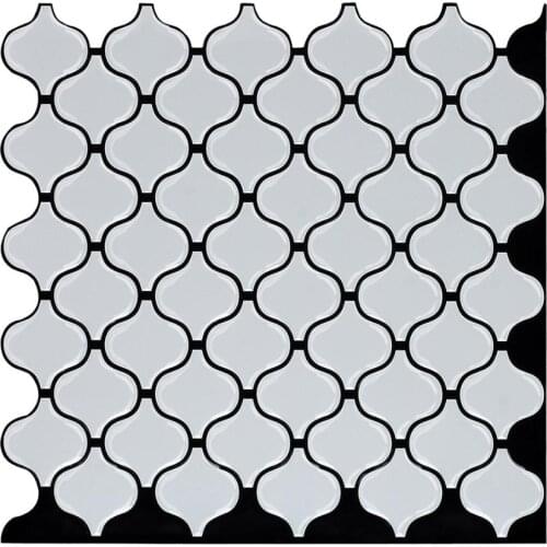 EasyTiles 3D Effect Wall Tiles, Household Decorative Waterproof Backsplash, Bathroom Moisture-Proof Wall Stickers- 1 Sheet
