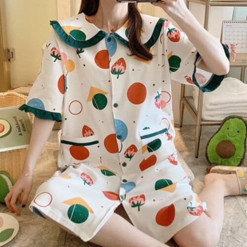 Cute Printed Cotton Maternity Nursing Night Dress Breastfeeding Nightgown for Pregnant Women Pregnancy Feeding Sleepwear Lounge