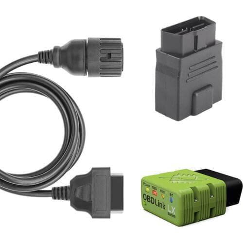 OBDLink LX Bluetooth OBD2 BIMMER Coding tool for BMW vehicle and motocycle MOTOSCAN Plus 10pin Motocycle Bike Cable