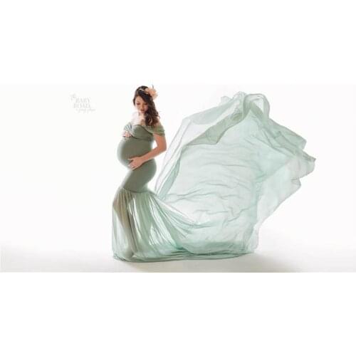 Long Tail Maternity Dresses For Photo Shoot Maternity Photography Props Maxi Dresses For Pregnant Women Clothes Pregnancy Dress