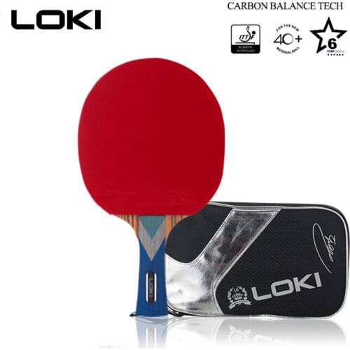 Original LOKI 6 Star Pro Table Tennis Racket WRB Carbon Blade Ping Pong Bat paddle Pingpong tabletennis with ITTF Rubber