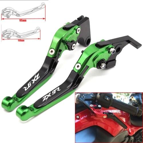 Motorcycle CNC Adjustable Foldable brake Clutch Levers for Kawasaki ZX9R 2000 2001 2002 2003 with Logo(ZX9R)