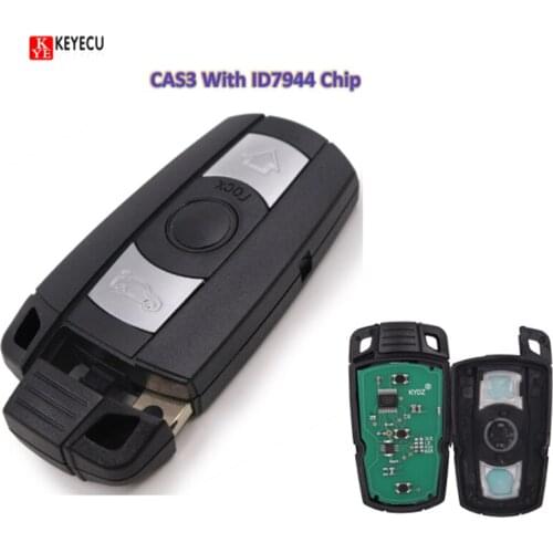 KEYECU Replacement Remote Key Fob 3 Button for BMW 3/5 Series X1 X6 Z4 315LPMHZ With ID7944 Chip Logo Included