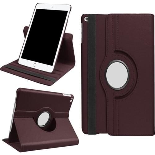 360 Degree Rotating Leather Smart Cover Case for Apple iPad Air 1 Air 2 5 6 New iPad 9.7 2017 2018 A1822 A1823 A1893 Coque Funda
