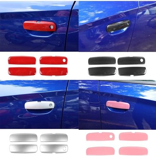 ABS Exterior Side Door Handle Decorative Trim Cover for Dodge Charger 2015-2021 Car Accessories