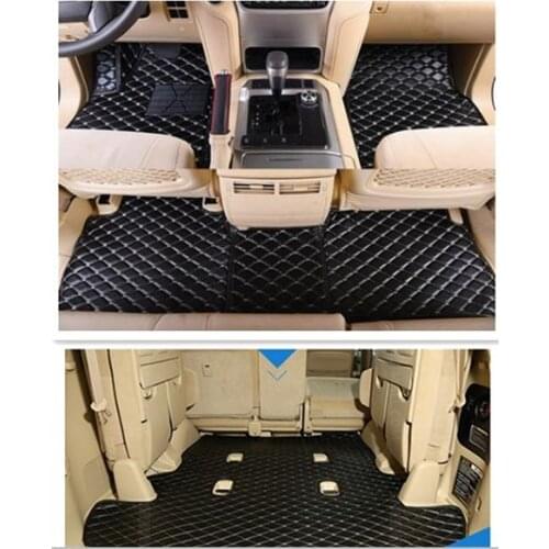 High quality! Custom special car floor mats + trunk mat for Lexus LX 570 7 seats 2020-2007 waterproof car carpets for LX570 2019