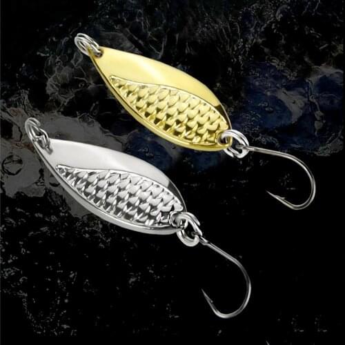 High Strength Double Rings Metal Spinner Spoon Fishing Artificial Bait for River