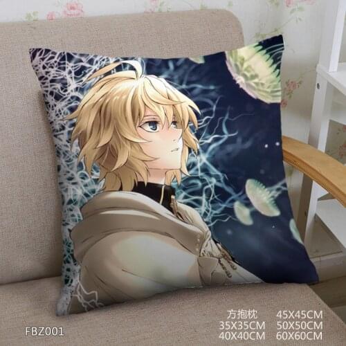 Japanese Anime Home Textile Two Sided Square Pillow Case Owari no Seraph Dakimakura Pillowcase Body Pillow Cover Cartoon