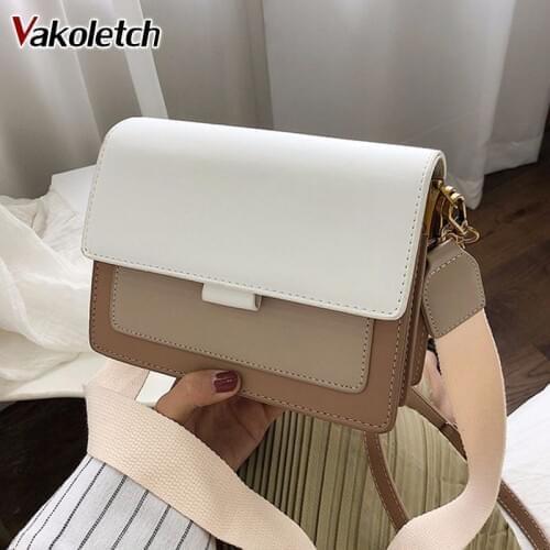 2020 Travel Handbag Fashion Shoulder Messenger Bag Ladies Cross Body Bag Contrast color Leather Crossbody Bags For Women KL769