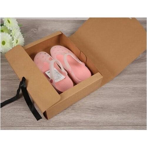 31*25.5*8cm 15pcs Natural Kraft Paper Wedding gift Boxes Brown Paper white large clothing packaging box