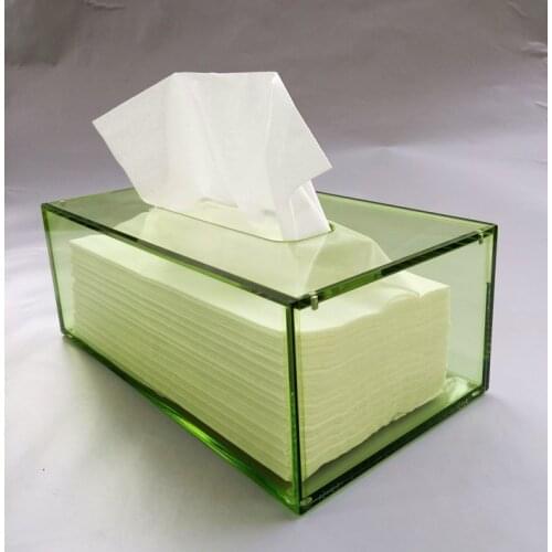 Acrylic magnetic storage box high-end fashion creative business, acrylic transparent tissue box , plexiglass napkin tray