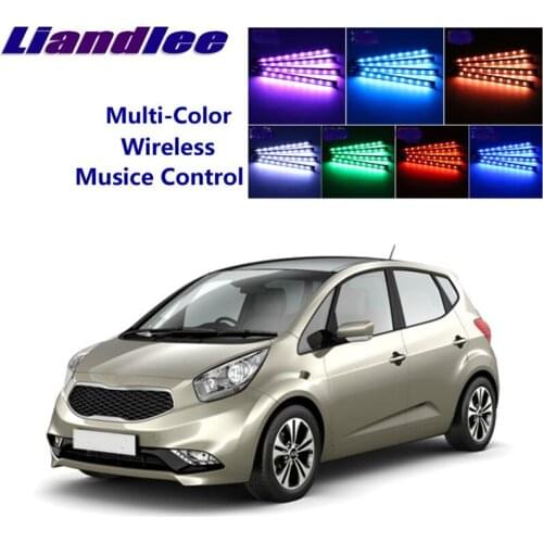 LiandLee Car Interior Floor Decorative Atmosphere Seats Accent Ambient Neon light For KIA Venga 2009~2019