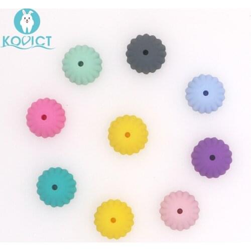 Kovict Mini pumpkin Silicone Beads Baby Dummy Cartoon Pacifier Toy Accessories