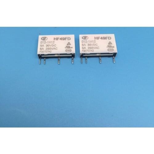 HF49FD-012-1H12 12VDC 4pin 5A 250VAC relays new orginal